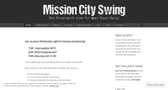 Desktop Screenshot of missioncityswing.com